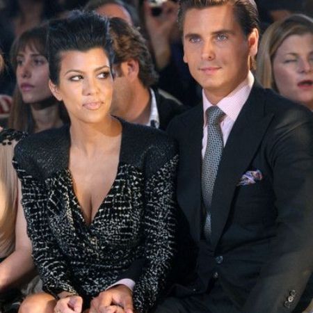 Scott Disick and his ex-partner Kourtney Kardashian at an award function.